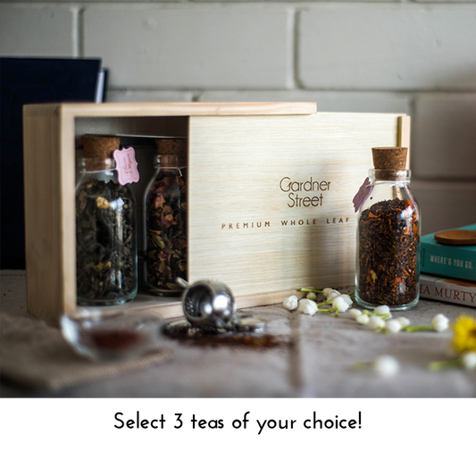 Christmas Special - Rustic Pinewood Box with Glass Bottles